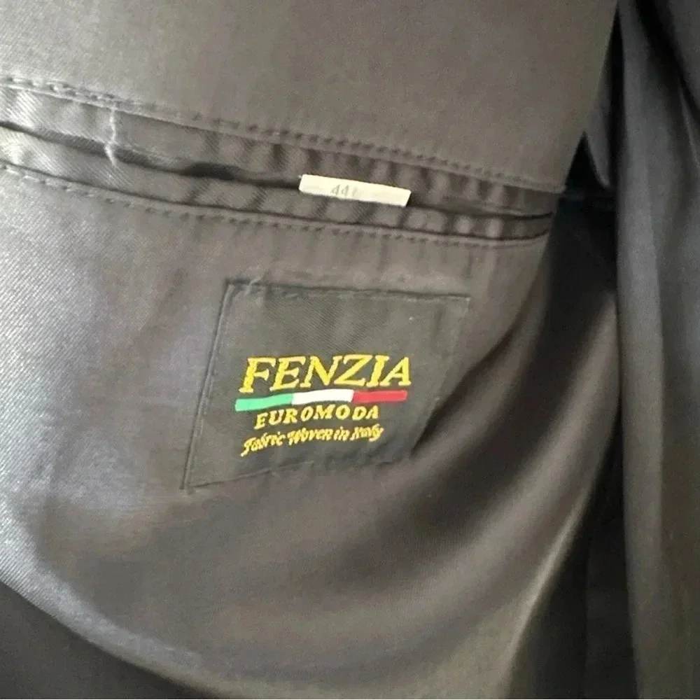 Fenzia S&K Men's Grey Silk/Wool Blend Sports Blazer Jacket Size 44L GUC